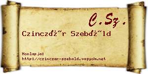 Czinczár Szebáld névjegykártya